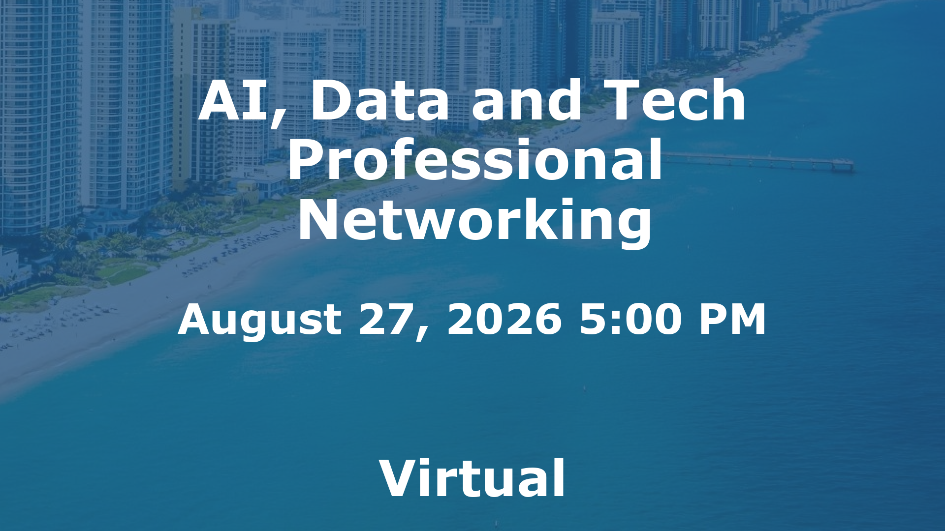 AI, Data and Tech Professional Networking event image